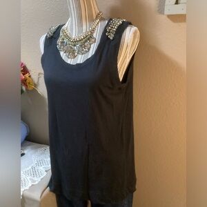 SIMPLY VERA VERA WANG BLACK  TOP SIZE M